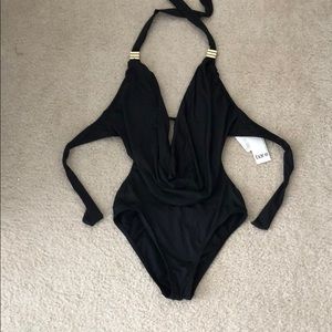 Black one piece swimsuit - Bar III